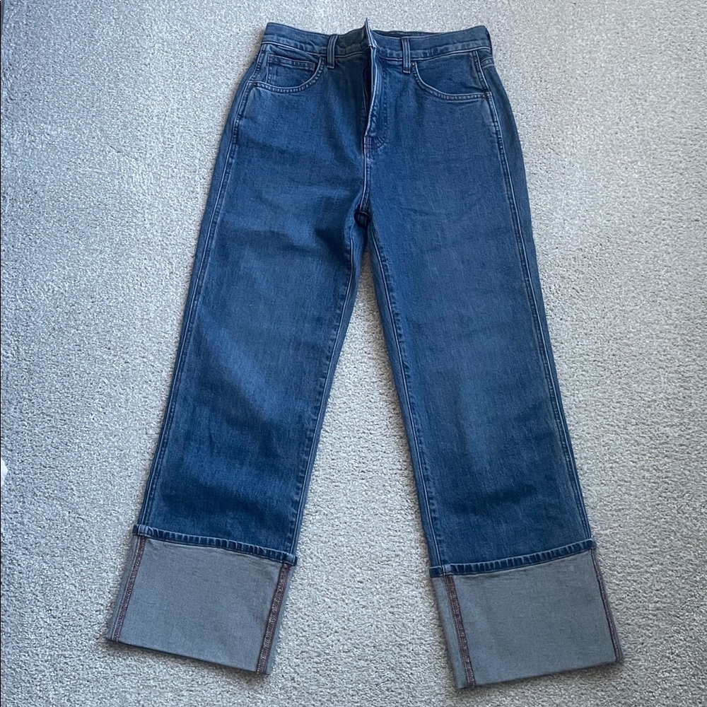 Veronica Beard Dylan High-Rise Straight Leg Jeans - Thriller wash